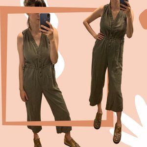 Marine Layer Katy Jumpsuit in Dusty Olive (S)